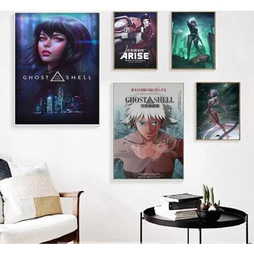 Japanese Anime Ghost In The Shell Fight Police Posters And Print Canvas Painting Picture Wall Art Abstract Decorative Home Decor
