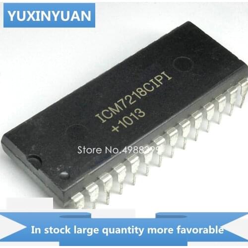 YUXINYUAN 10PCS/LOT ICM7218CIPI ICM7218CIP ICM7218CI ICM7218 ICM 7218CIPI DIP28 in stock in stock