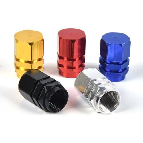 4pcs Car Tire Valve Stem caps Bolt-in Aluminum Theftproof valve caps Car Wheel Tires Valves Tyre Stem Air Caps