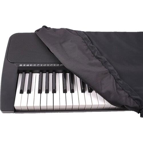 61/88 Key Electric Piano Keyboard Dustproof Waterproof Drawstring Protect Cover Drawstring Design Elastic Fabric Keyboard Cover