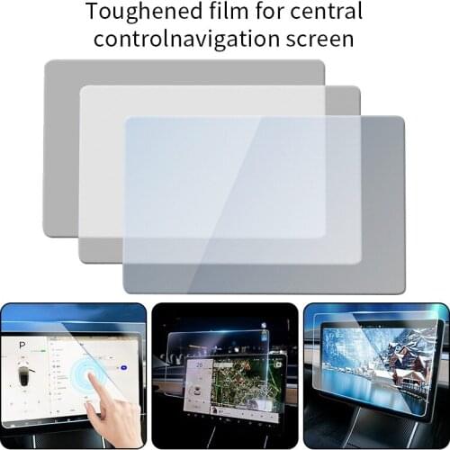 Car HD Matte Screen Protector Center Control Touchscreen Navigation Protector Glass Film Tempered Glass for Tesla Model 3 Y S X
