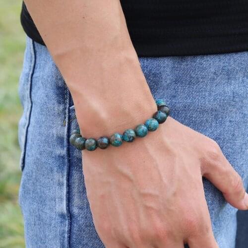 Noter 100% Real Natural Phoenix Stone Bracelet Mens Women 4/6/8/10mm Beads Braslet Vintage Charm Strand Brazalete Accessories