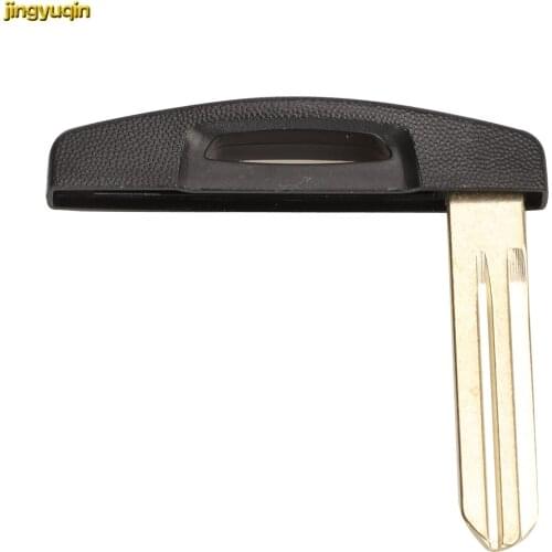 Jingyuqin 10pcs Smart Card Insert Remote Small Car Key Blade For Renault Megane Laguna Koleos Scenic Uncut Emergency Blank
