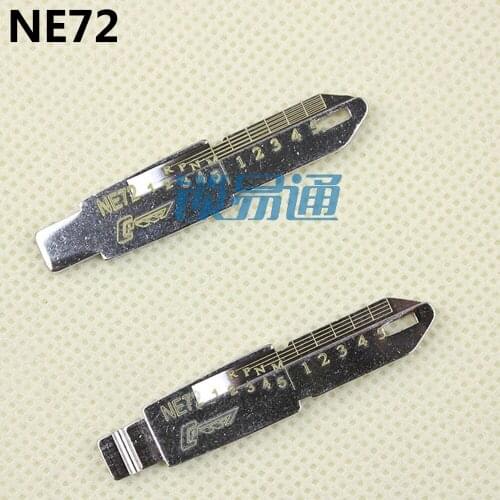 10PCS/LOT NO.54 Engraved Line Key for Peugeot Citroen 2 in 1 LiShi NE72 scale shearing teeth blank car key
