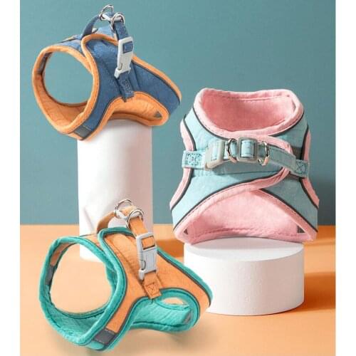 Fashion Pet Traction Rope Vest-style Cat Harness Dog chain Dog Supplies Walking Cat Dog Rope