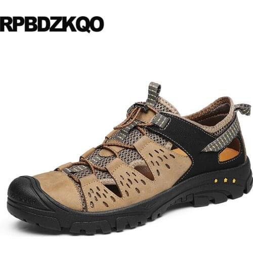 Soft size 46 fashion plus mens mesh shoes summer designer 2019 45 breathable flat sandals outdoor big beach large black casual