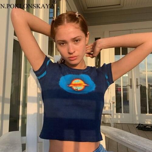 Женские укороченные футболки N.POKLONSKAYA China At AliExpress