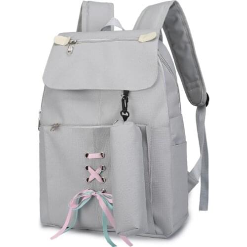 Nylon Backpacks School Bag for Girls Teen Cute College Style Student Backpacks Women 2021 New