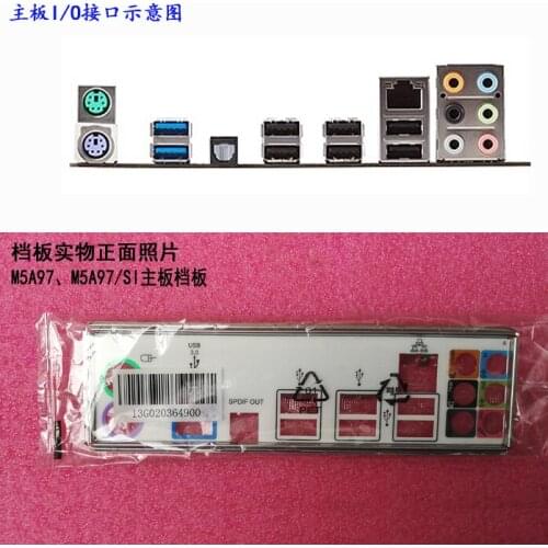 Original IO I/O Shield BackPlate Blende Bracket For Asus M5A97 , M5A97/SI