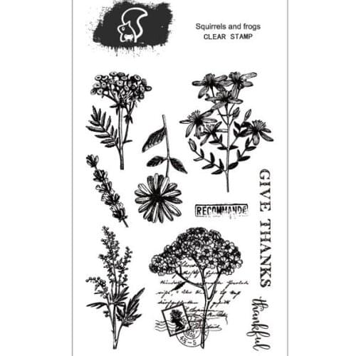 Fresh daisy transparent silicone clear stamp for scrapbooking DIY craft decoration soft stamp background base