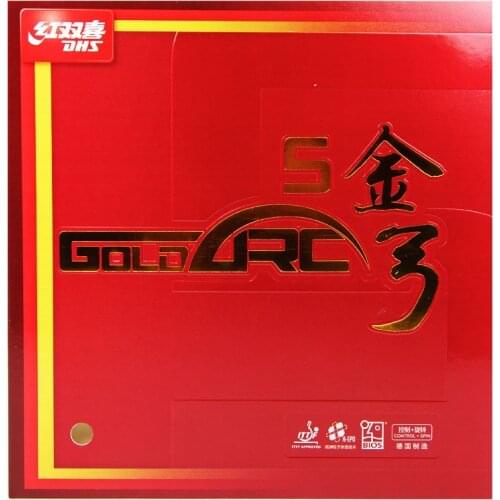 DHS GoldArc 5 Table Tennis Rubber Germany Teach pimples in ping pong rubber with sponge for table tennis