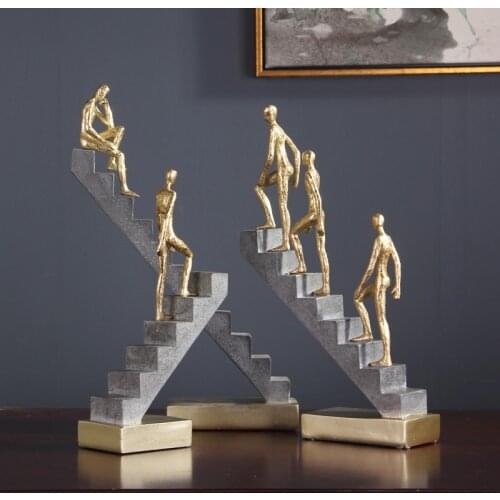 Creative Thinker Statue Retro Character Sculpture Art Office Decor Home Decor Bookshelf Desk Decor Stairspeople decor ornaments
