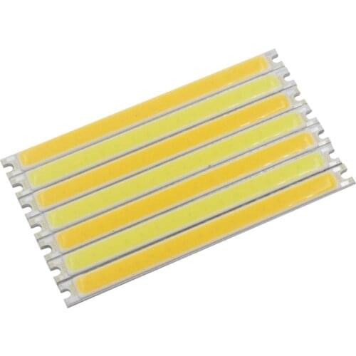 1pcs 5pcs 10pcs 100x8mm LED Strip COB module Light Source Lamp 12V DC White Warm White 5W 500lm LED bar Bulb for DIY lamp