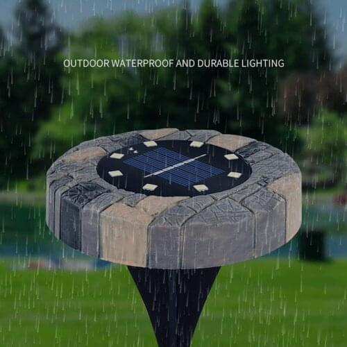 Stone-like Solar Light Outdoor Garden Plastic Buried Light LED Waterproof Landscape Decoration Super Bright Garden Lawn Light