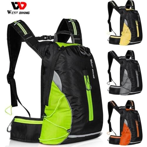 WEST BIKING 10L/16L Cycling Backpack Waterproof Ultralight Bicycle Bag Outdoor Mountaineering Hiking Climbing Travel Backpack