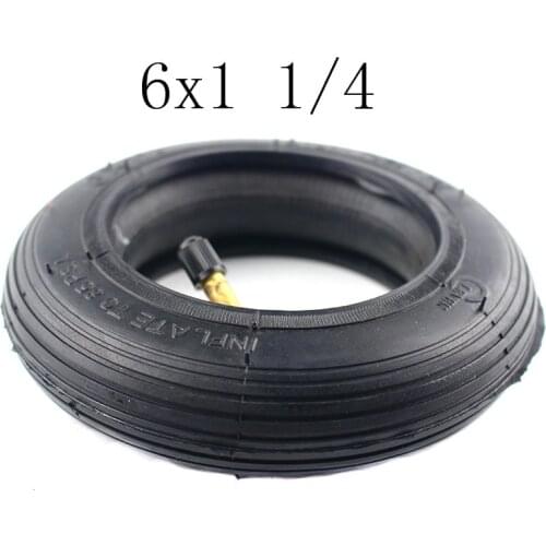 Free shipping Inner Tube 6X1 1/4 with a Bent Angle Valve Stem fits gas electric scooters Motorcycle parts good quality