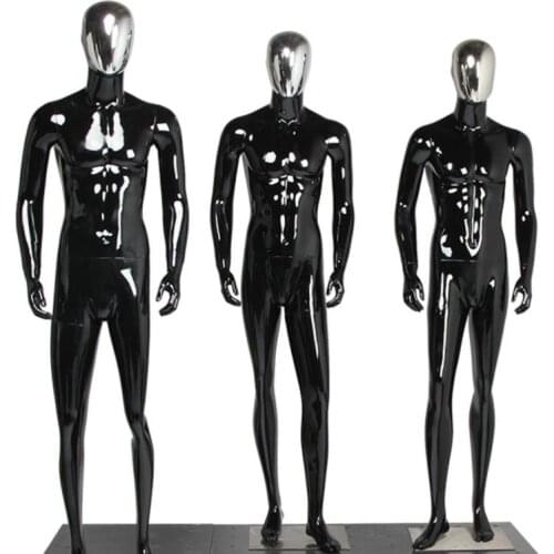 High Grade Personalized Color Men Model Full Body Mannequin Display Rack Korean Electroplated Face