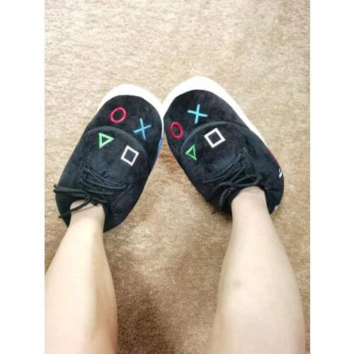 Women and Man Unsex House Yezze Slippers Winter Cartoon Plush Home Slipper Warm Funny Indoor Shoes