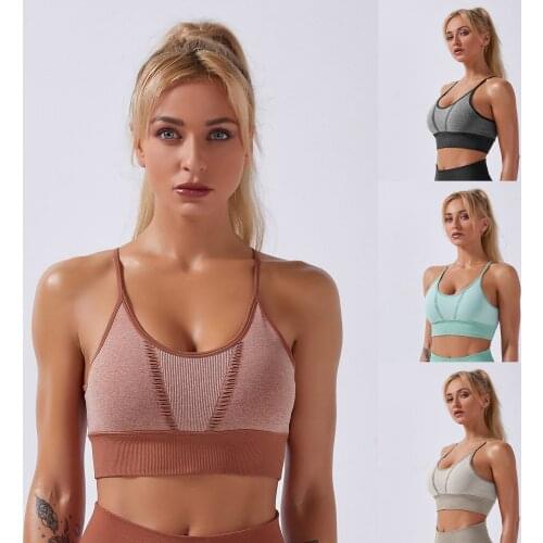 Yoga Underwear Tanks Women Quick-drying Sports Fitness Vest Solid Short Camisole Sexy Sleeveless Cross Backless Running Crop Top