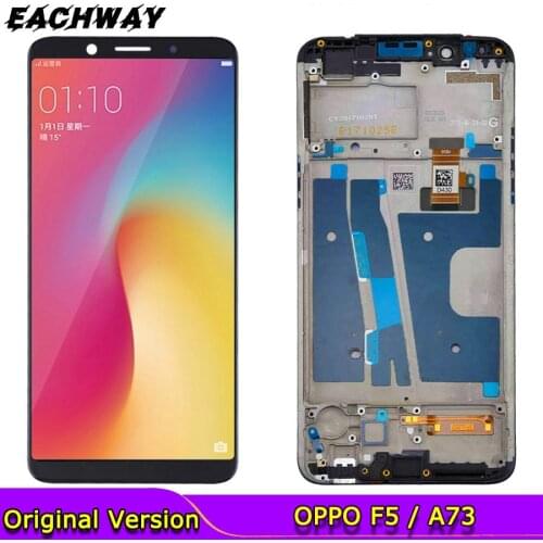 LCD Display A73T For OPPO F5 LCD Touch Screen Digitizer OPPO F5 Youth F5 Full Asselbly Replacement A73 No Frame Newest Model