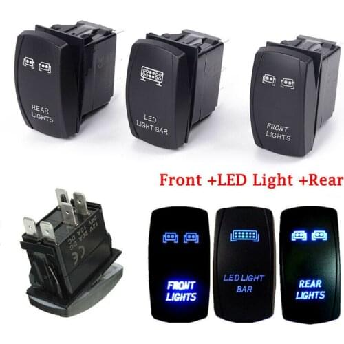 ZR 900 1000 Ranger 12/24v Battery CarMotorcycles Bus Buses Ships durable and practical Led light Bar 1 Set Front Rear&LED Light