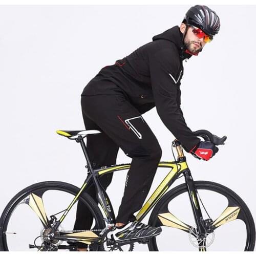 2021 Cycling Suit Sportswear Autumn Winter Fleece Jersey Large Capacity And Multi Pocket Cold Resistance Waterproof Windproof