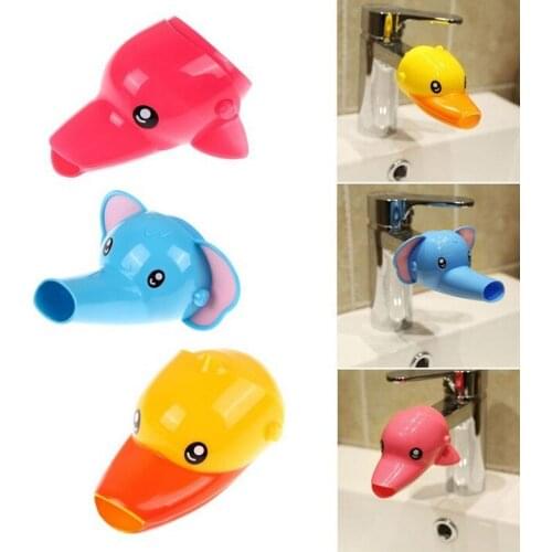 3 Cartoon Animal Style Baby Children Kids Washing Hands Bathroom Sink Water Tap Faucet Extender