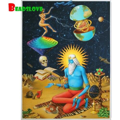 Diy diamond painting Fantasy skull man diamond embroidery 5D rhinestone mosaic diamond inlaid pattern