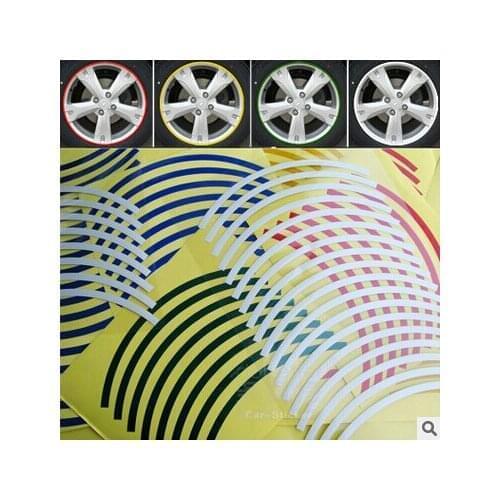 Car-styling Wheel Rim Reflective Sticker For Geely X7 Vision SC7 MK Cross Gleagle BOUNS M11 INDIS VERY GX7 SX7 ARRIZO