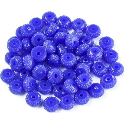 200pcs Resin Rhinestone Rondelle Beads 6mm 8mm Imitation Jelly Style for jewelry making DIY Bracelet Necklace