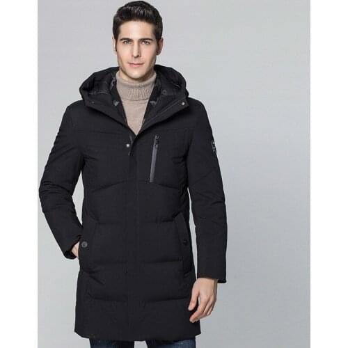 Long Winter 90% Duck Down Jacket Men Hooded Coat Scarf Warm Jackets Mens Clothing 2020 Parka Casaco Masculino KJ652