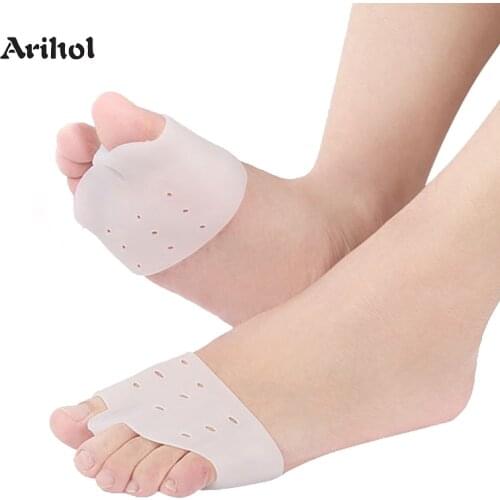 Gel Forefoot Pads for Pain Relief Ball of Foot Cushions for Women & Men Toe Separators for Fighting Bunion Overlap Toe Corrector
