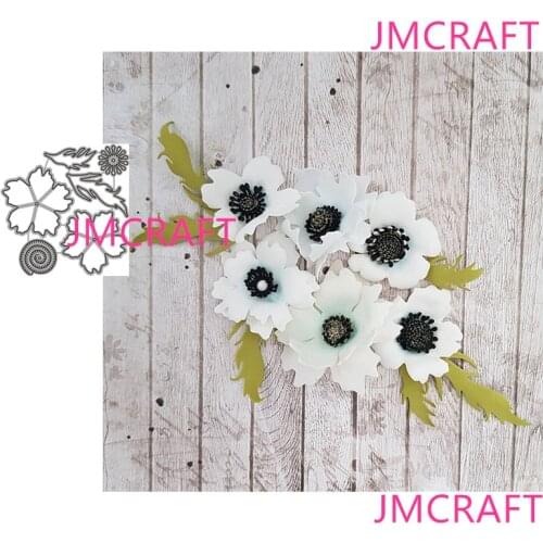 JMCRAFT 2021 New Beautiful Flowers And Leaves Metal Cutting Dies DIY Scrapbook Handmade Paper Craft Metal Steel Template Dies