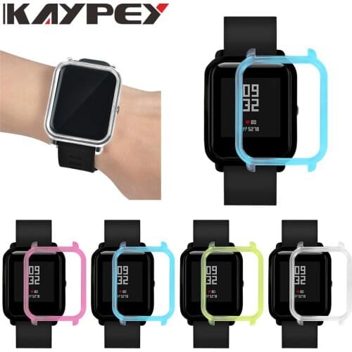 Quality PC Cases Protector Smart Watch Transparent Protector Case Cover Shell Frame for Xiaomi Huami Amazfit Bip Youth Watch