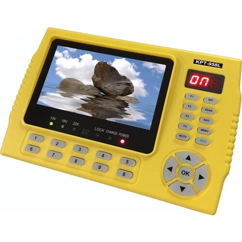 KPT 958L DVB-S2 DVB-S Digital Satfinder MPEG-4 1080P Full HD Satellite Finder Meter 2200 mA Built-in Battery KPT-958L Sat Finder