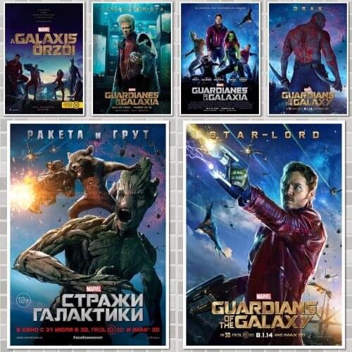 Marvel Guardians of the Galaxy Vol. 2 Movie Poster Wall Stickers For Home Room Bar Decor Art