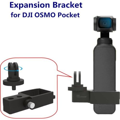 Multifunctional Expansion Module for DJI Osmo Pocket Aluminum Alloy 1/4 Mount Adapter for Gopro Handheld 4K Video 3-Axis Gimbal