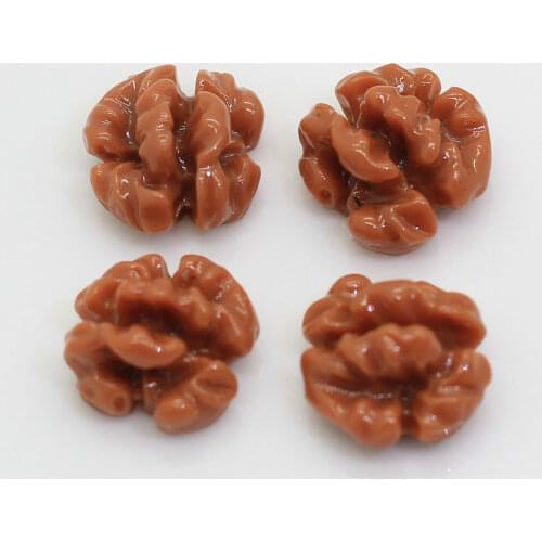 Simulation Resin Walnut Fruit Accessories DIY Fluffy Supplies Modeling Clay Sand Toy Decoration