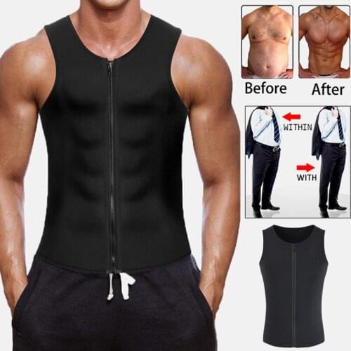 Mens Slimming Shirts For Body Shaper Chest Compression Abdomen Undershirt Gynecomastia Moobs Waist Trimmer Sweat Vest Polyester
