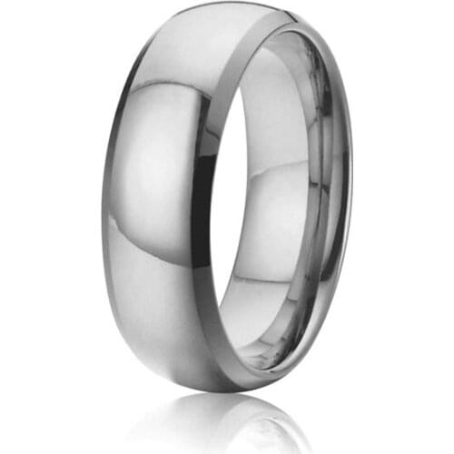 High polishing full USA size 5 - 15 men silver color titanium wedding band ring 2015 latest new design