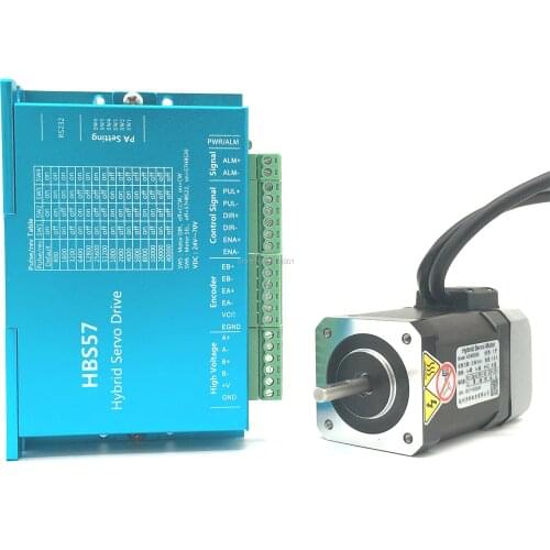 Nema17 0.4Nm 0.68Nm 42 Closed-loop Kit Stepper Motor Encoder Hybrid Servo Driver HBS57H With 2.0M lines