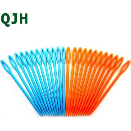 New 9.0cm Mixed Color 20pcs / Sewing Plastic Needle Safety Plastic Needle Needle Sweater Needle DIY Sewing Tool