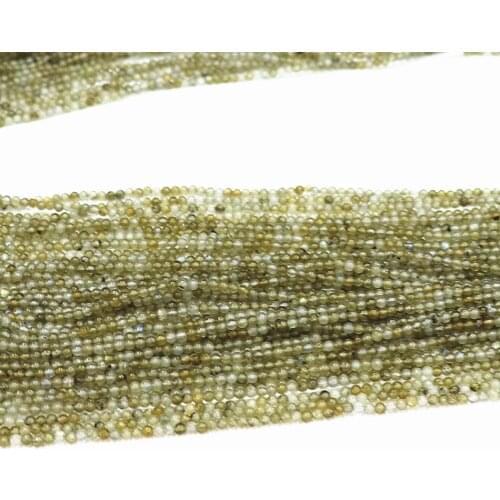 Newly imported labradorite natural stone 2mm 3mm new round loose beads diy charms Jewelry making B406