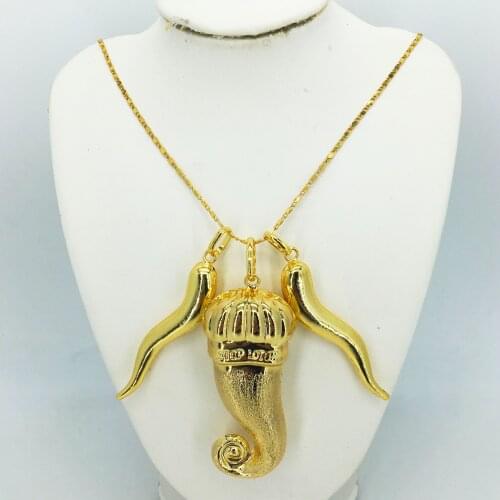 Wholesale Fashion Pendant / Necklace 24K gold jewelry set for womens birthday Travel Gift bridal accessories