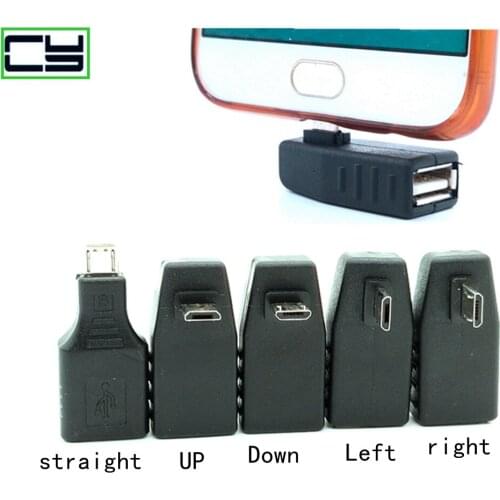 Mini USB USB 2.0 A Female To Micro/ Mini USB B 5 Pin Male Plug OTG Host Adapter Converter Connector up to 480Mbps Black