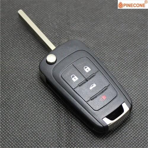 PINECONE for Opel Vauxhall Insignia Astra Zafira Chevrolet Cruze Buick Key Case 4 Button Hu100 Replacement Car Key Fob Shell