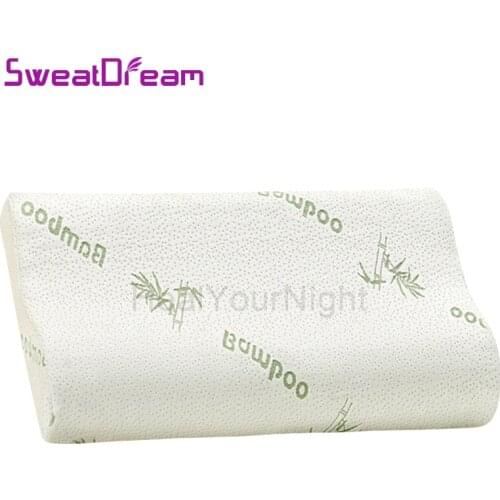 Bamboo Fiber Pillow Slow Rebound Health Care Memory Foam Pillow Memory Foam Pillow Orthopedic Pillows Support Neck Relief