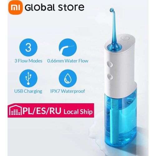 Xiaomi SOOCAS W3 Oral Irrigator Portable Water Dental Flosser Water Jet Cleaning Tooth Mouthpiece Denture Cleaner Teeth Brush