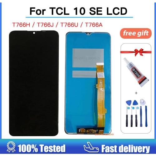 100% tested Original LCD Display For TCL 10 SE T766H T766J T766U Touch Panel Screen Digitizer Assembly For TCL 10SE Pantalla