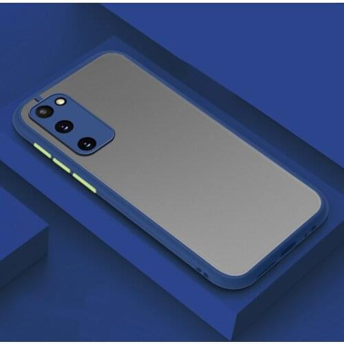Luxruy Contrast Armor Matte Case For Samsung Galaxy S21 Ultra S10 Note 10 20 Plus A31 A51 A71 A22 A52 Shockproof TPU Frame Cover